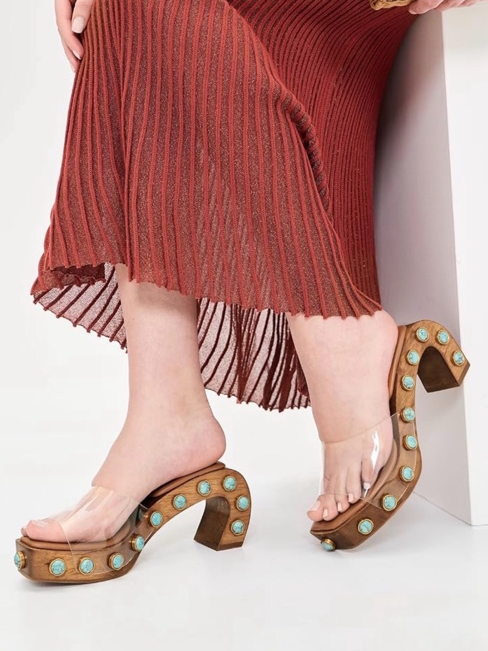CULT GAIA Devora Sandal in Clear - Picture 6 of 17